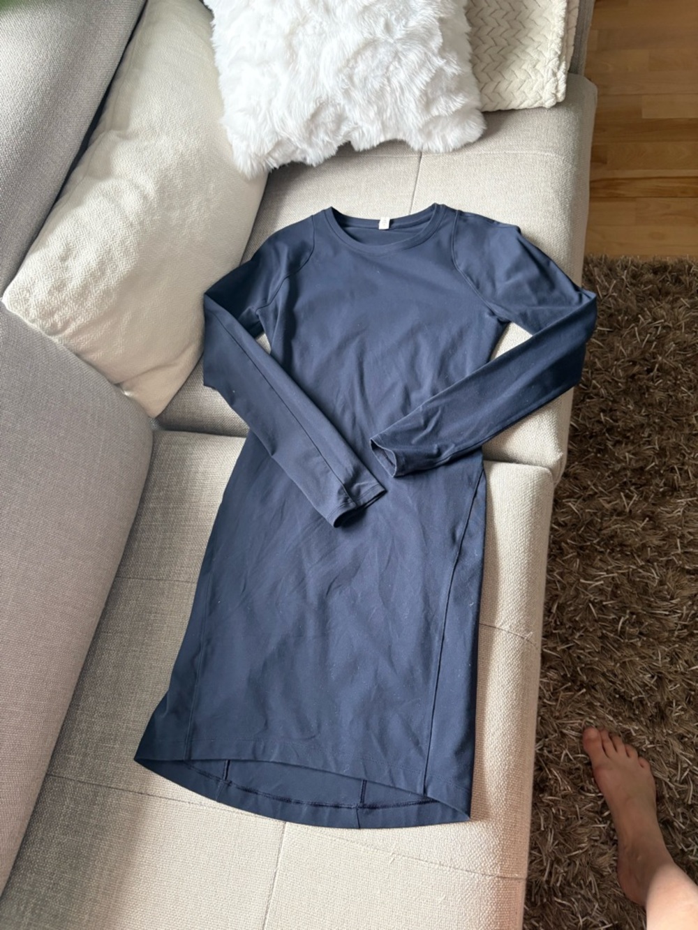 lululemon athletica Long-Sleeve Crewneck Top - navy blue